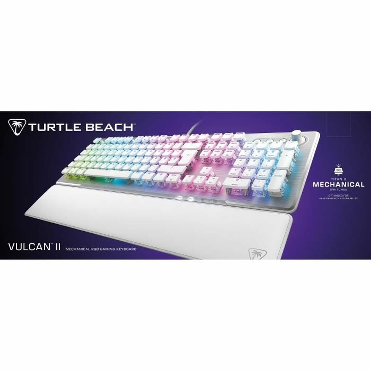 Teclado Turtle Beach Vulcan II Blanco Azerty Francés
