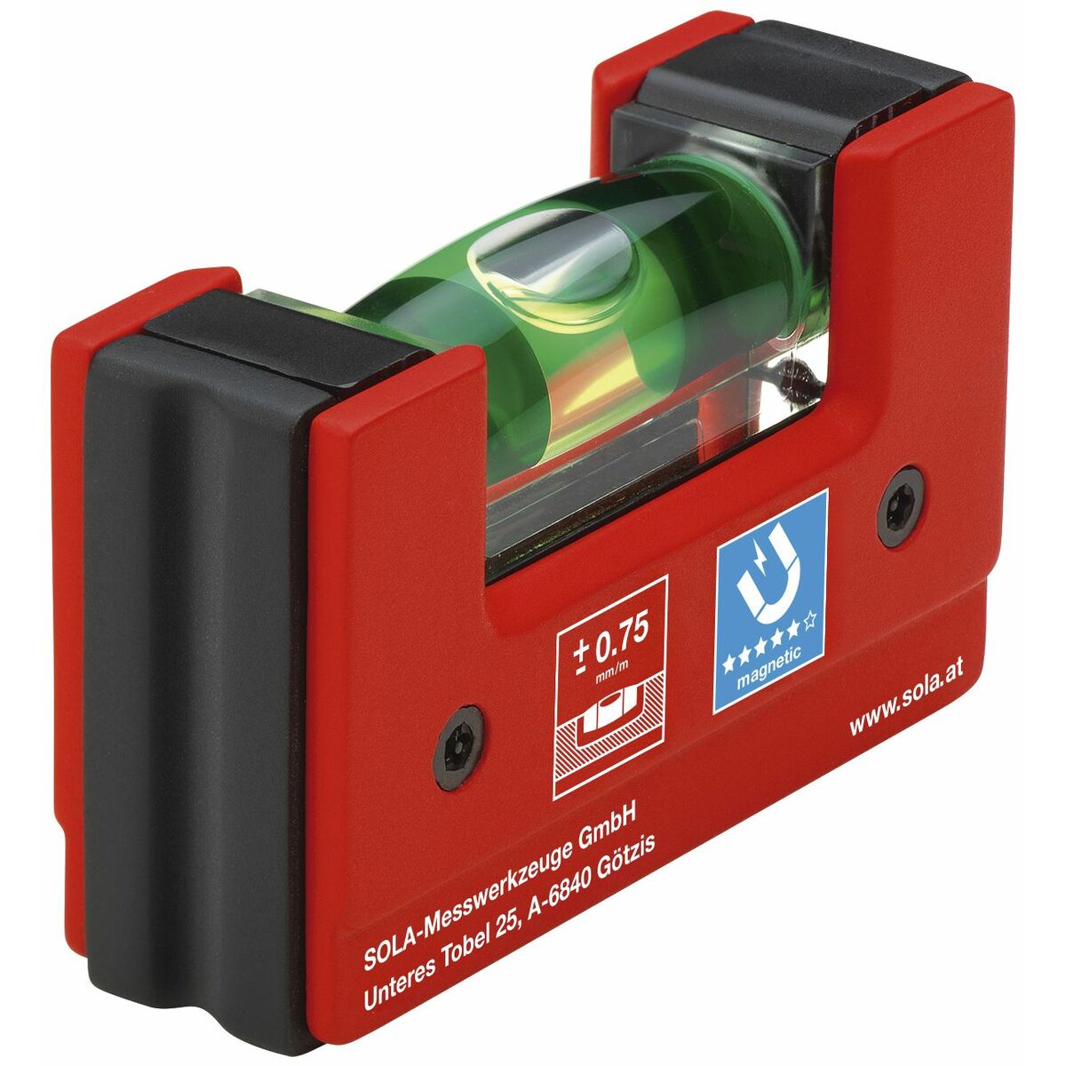 Nivel de Burbuja SOLA  GO! 68 mm Aluminio Plástico