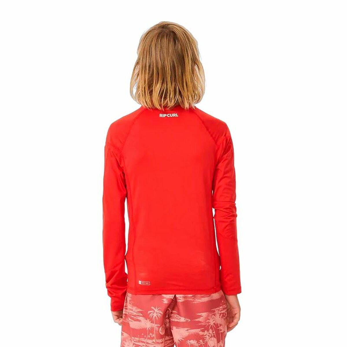 Camiseta de Baño Rip Curl Wave Upf L/S Rojo