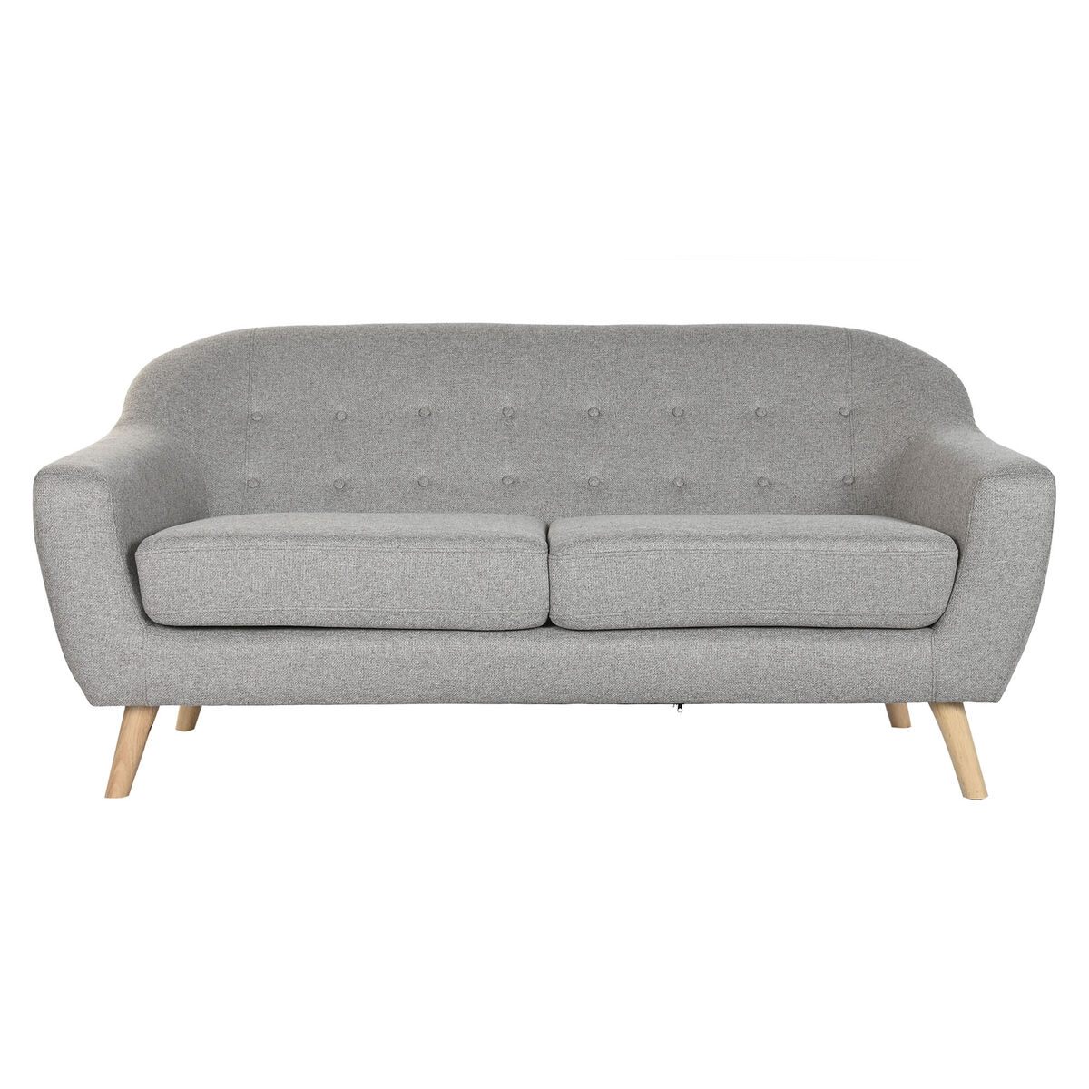 Sofá Home ESPRIT Gris Crema Natural Scandi 172 x 82 x 82 cm