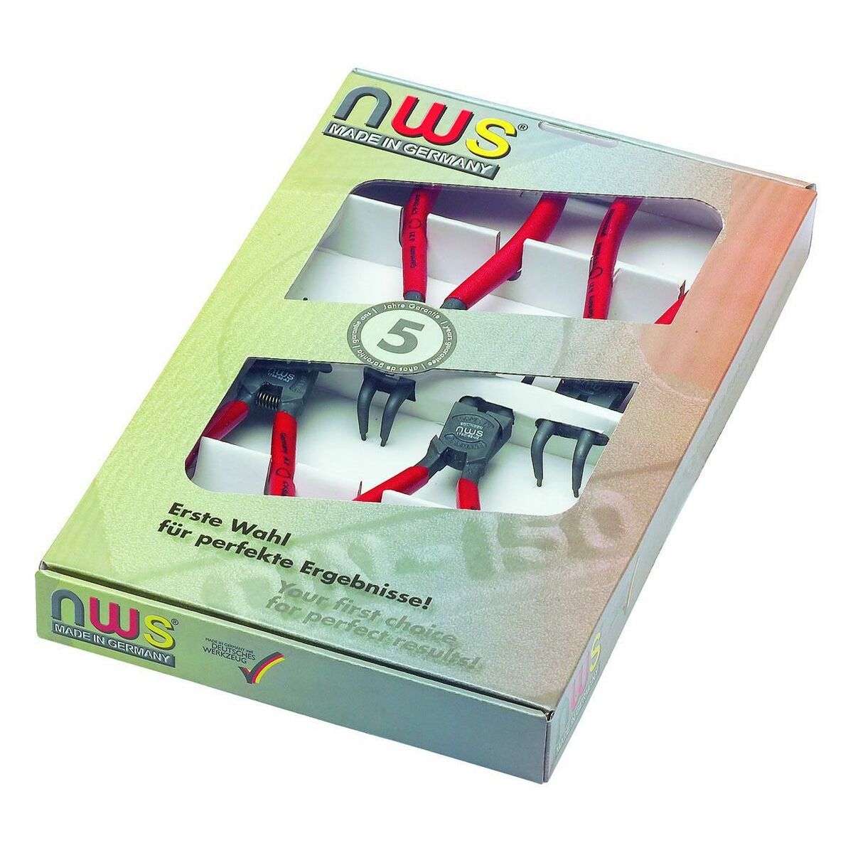 Alicates Circlip NWS Curvo Recto