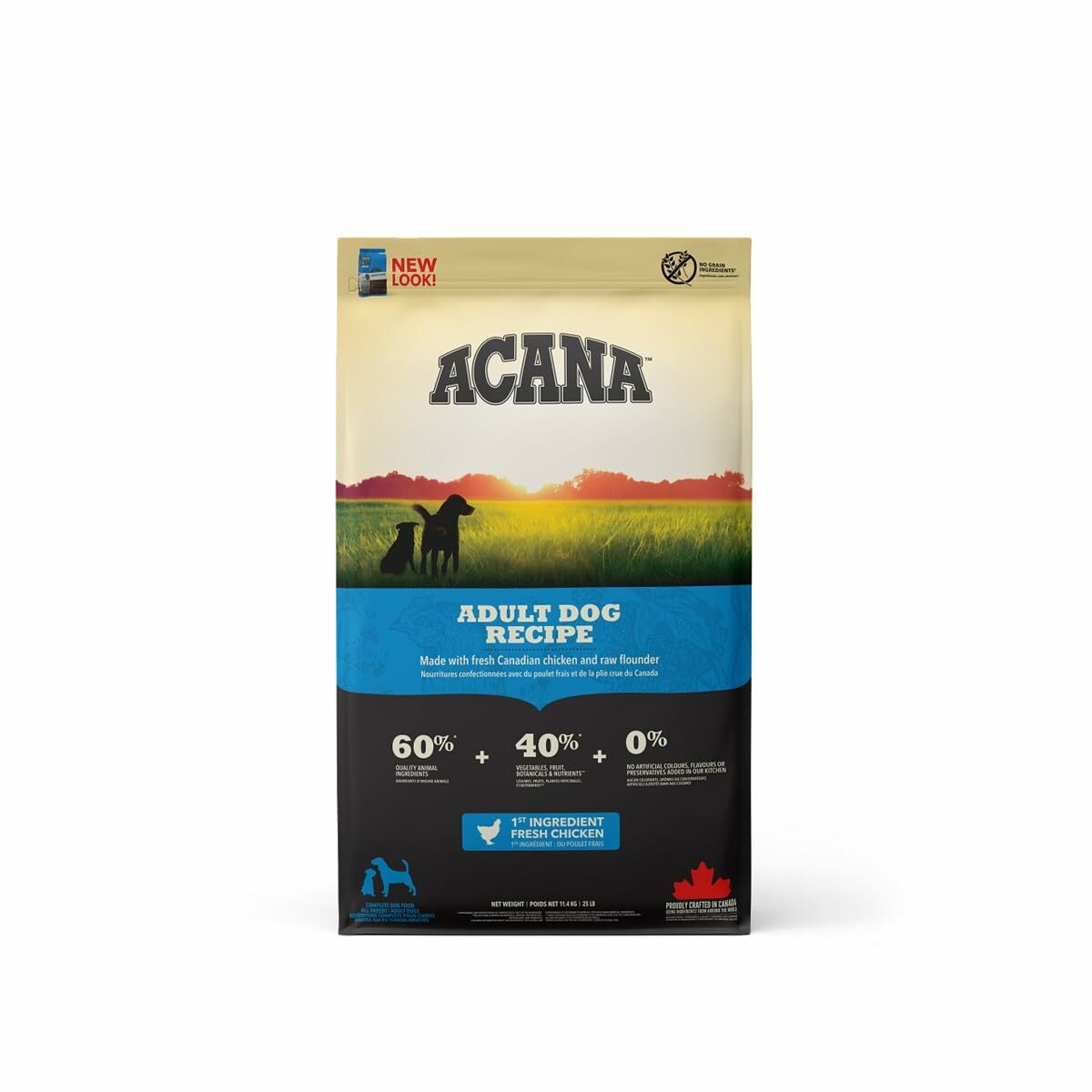 Pienso Acana Dog TF Heritage Adult Adulto Pollo Pavo Pescado 11,4 Kg 1 kg