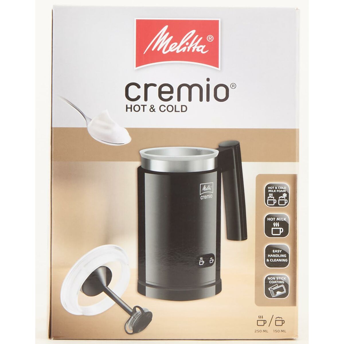 Mini Batidora Espumadora Melitta 1014-02 Negro 450 W 200 ml