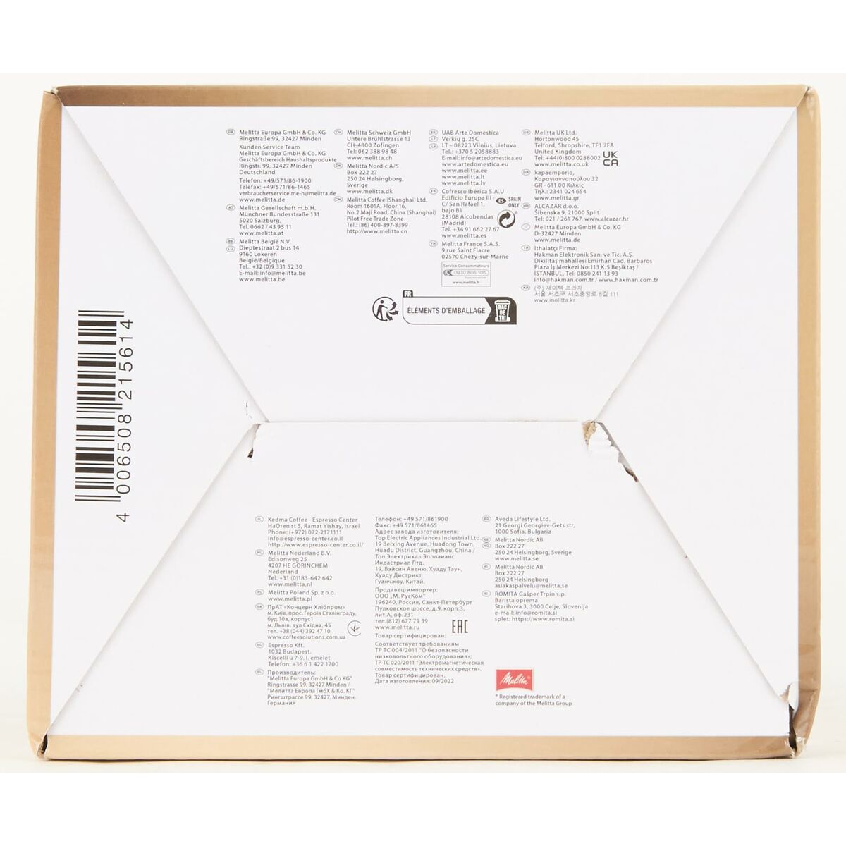 Mini Batidora Espumadora Melitta 1014-02 Negro 450 W 200 ml