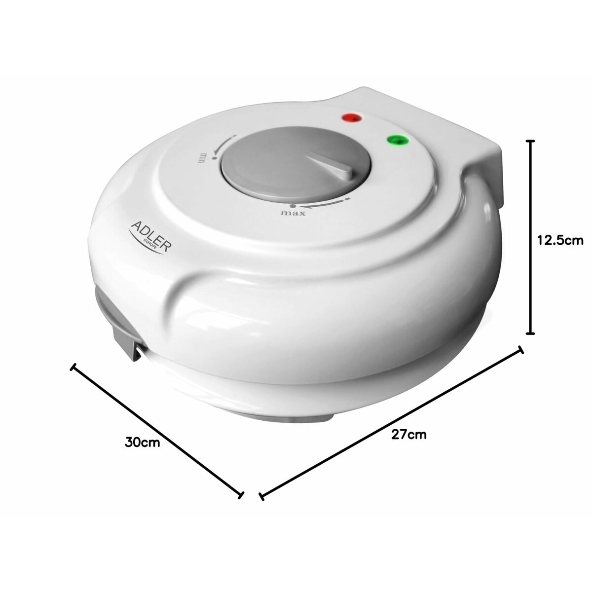 Gofrera Adler AD 3038 Blanco Gris 1500 W