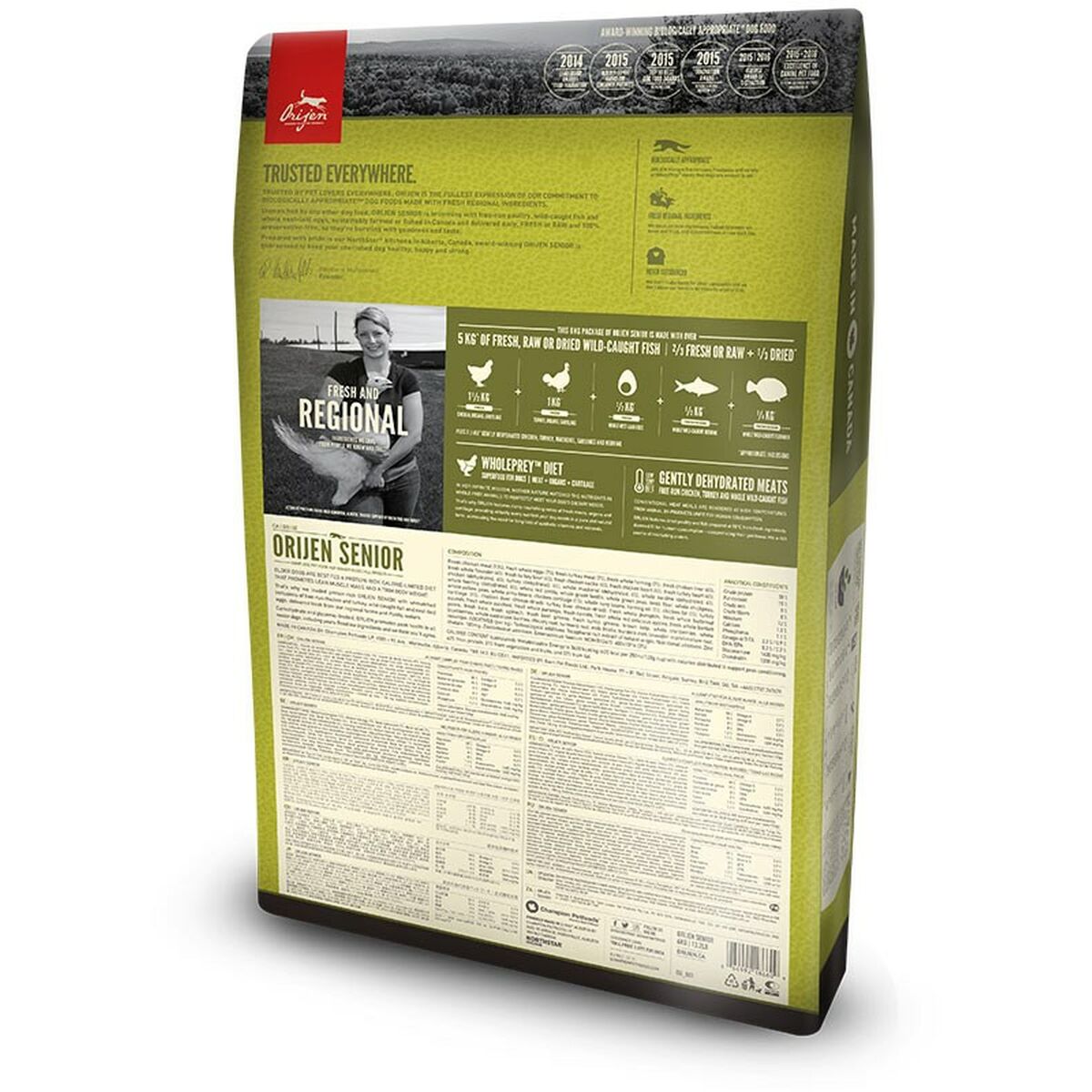 Pienso Orijen Senior Pollo Pavo Pescado 6 Kg