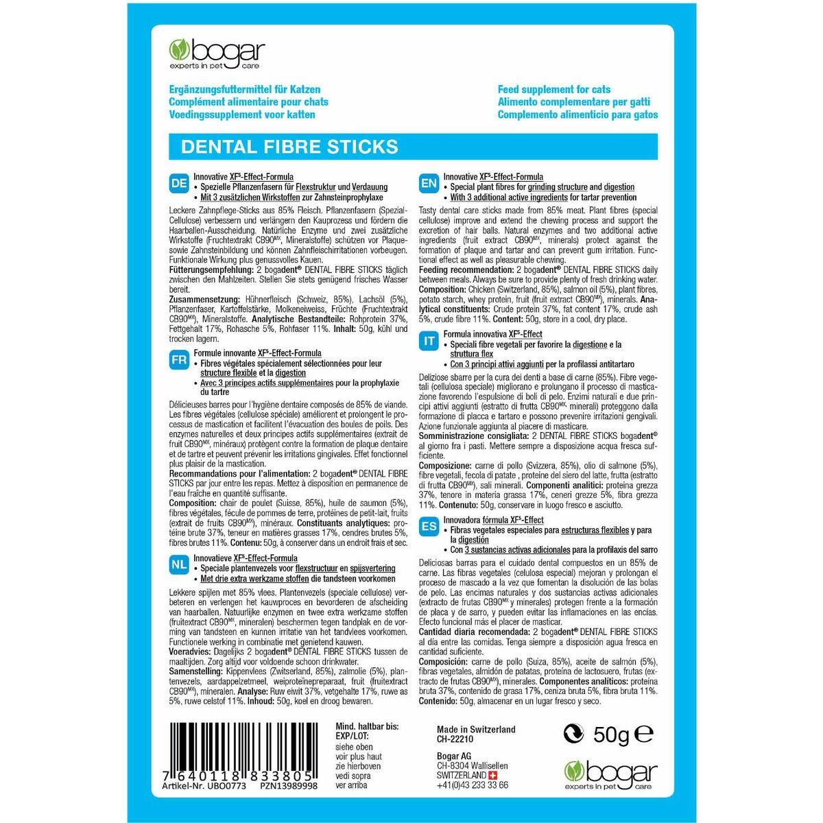 Snack para Gatos Bogar Pescado 50 g