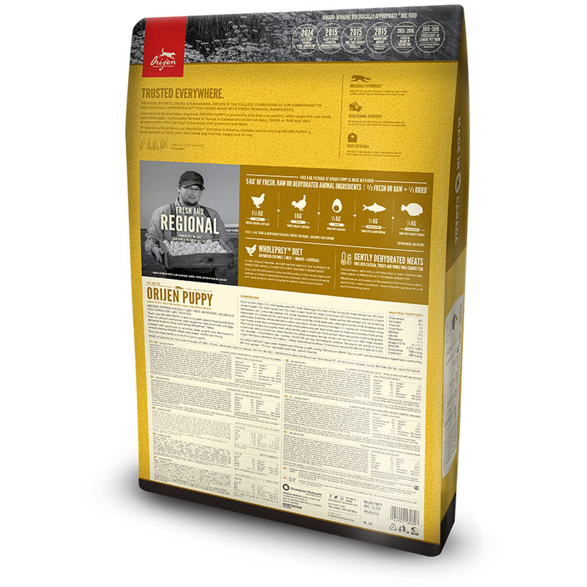 Pienso Orijen Cachorro/Junior Pollo Pavo Pescado 6 Kg