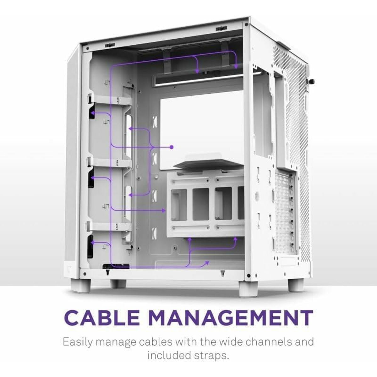 Caja Semitorre ATX NZXT CC-H61FW-01 Blanco