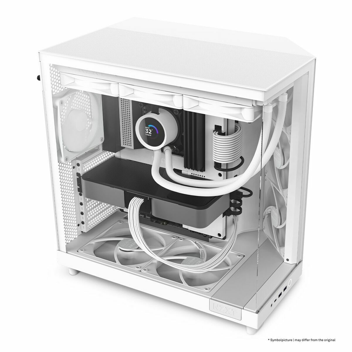 Caja Semitorre ATX NZXT CC-H61FW-01 Blanco