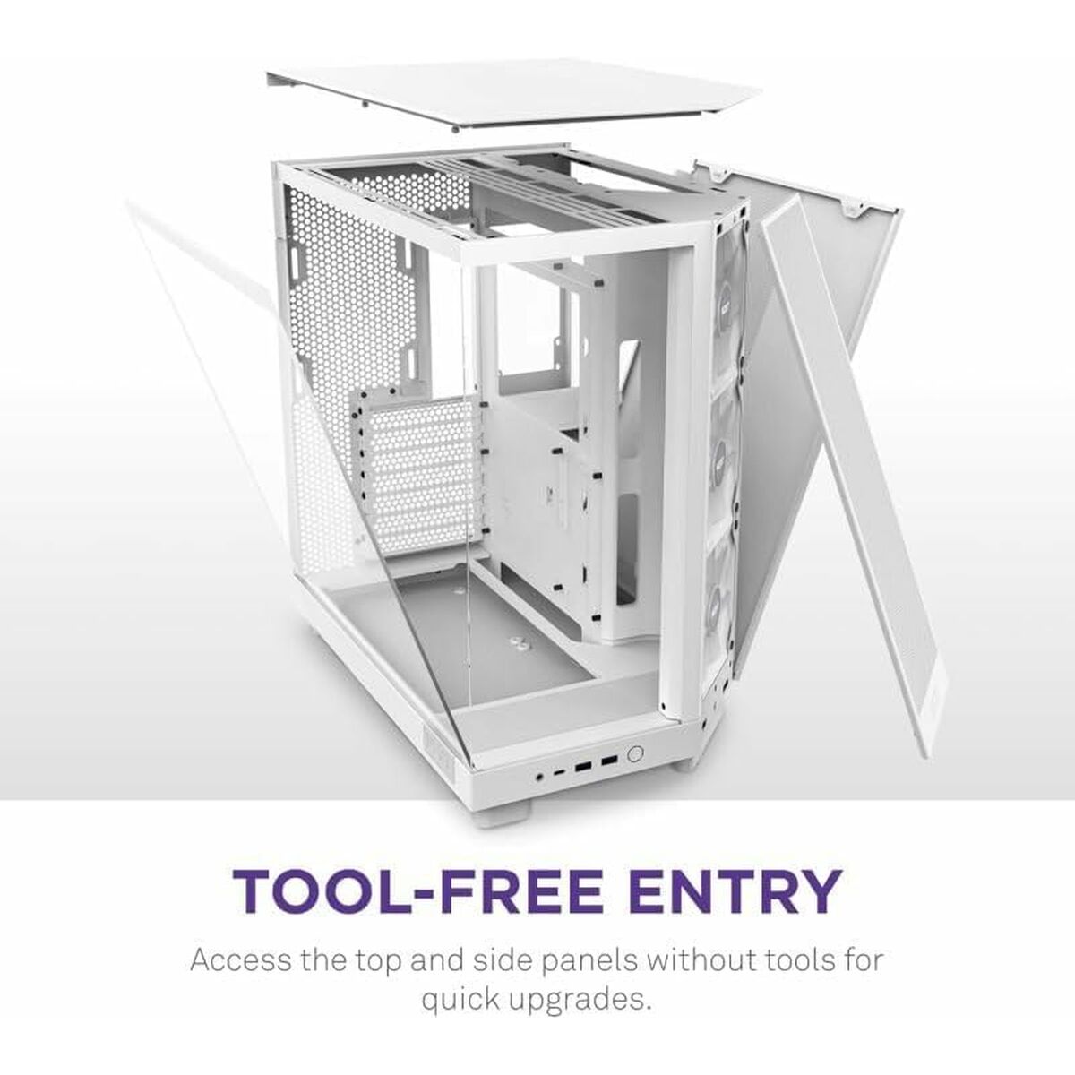 Caja Semitorre ATX NZXT CC-H61FW-R1 Blanco