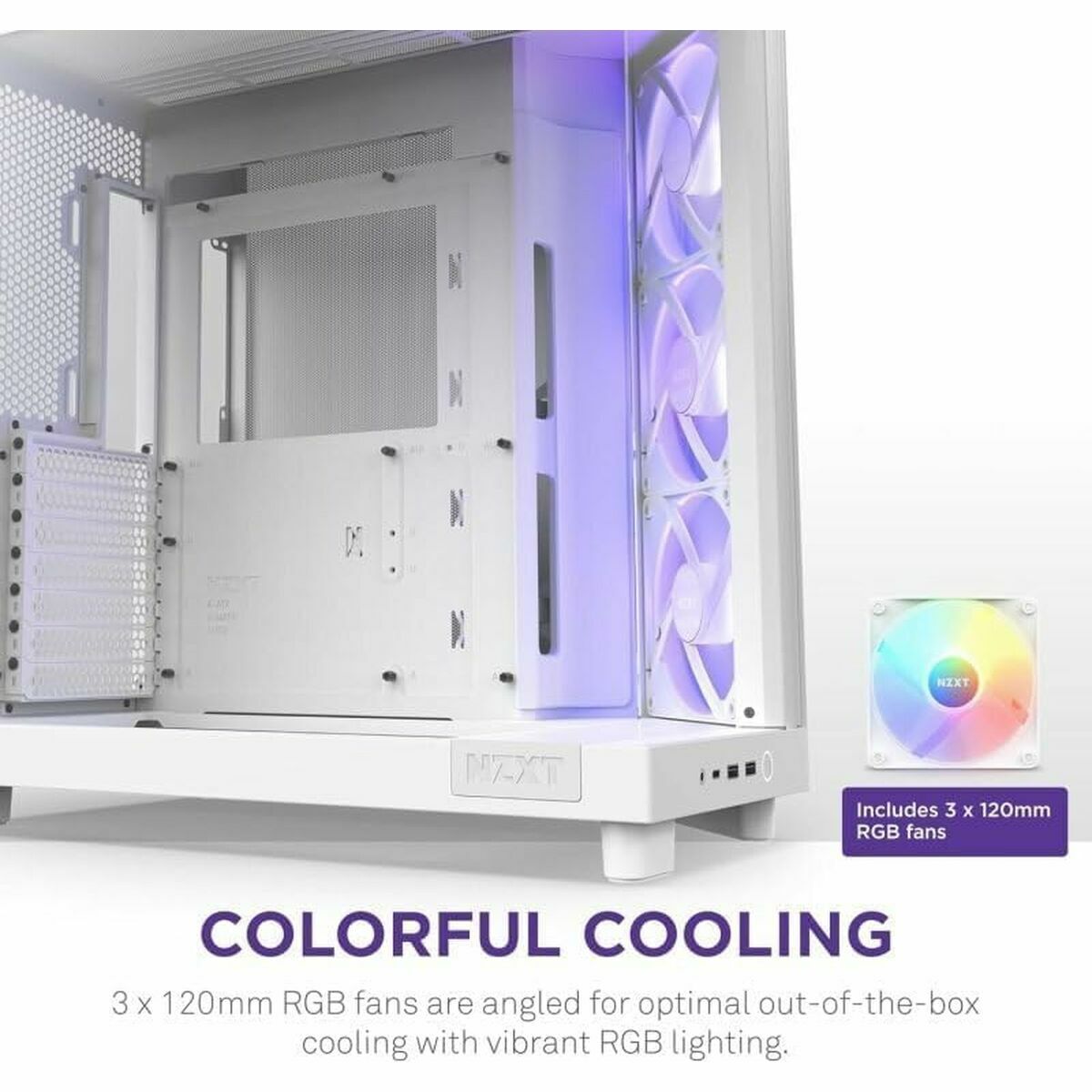 Caja Semitorre ATX NZXT CC-H61FW-R1 Blanco