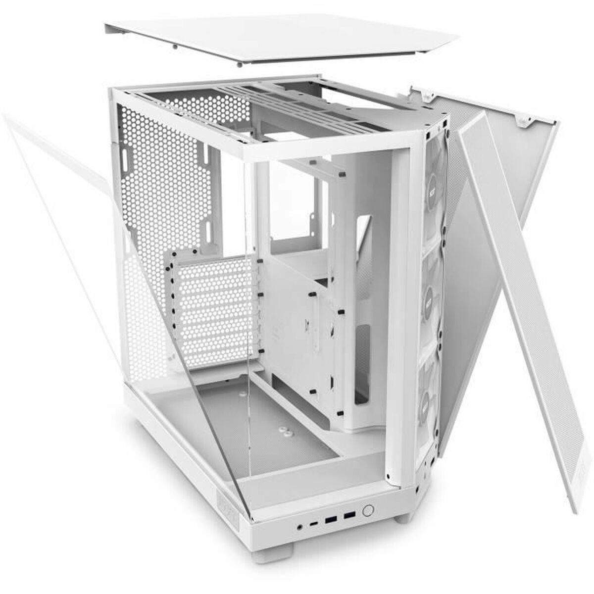 Caja Semitorre ATX NZXT CC-H61FW-R1 Blanco