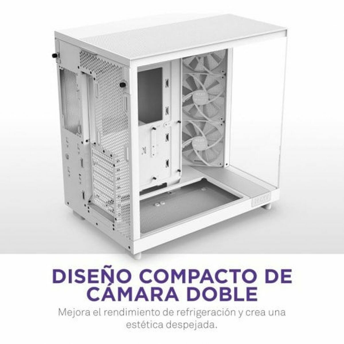 Caja Semitorre ATX NZXT CC-H61FW-R1 Blanco