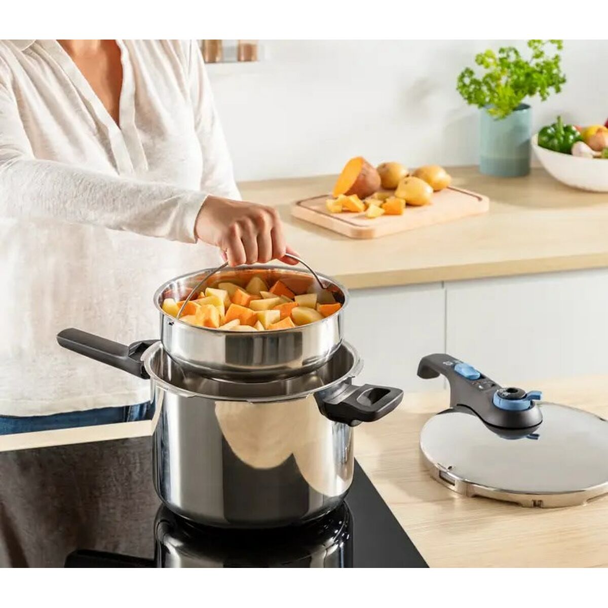 Olla Express Tefal P2580701 Acero Inoxidable Plástico 6 L