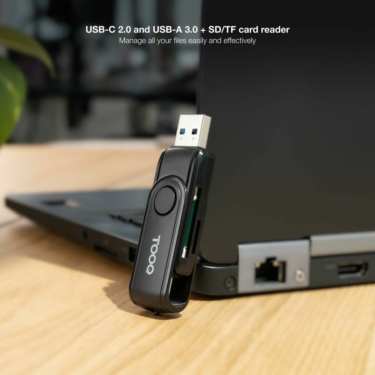 Lector de Tarjetas TooQ TQR-3003B Negro