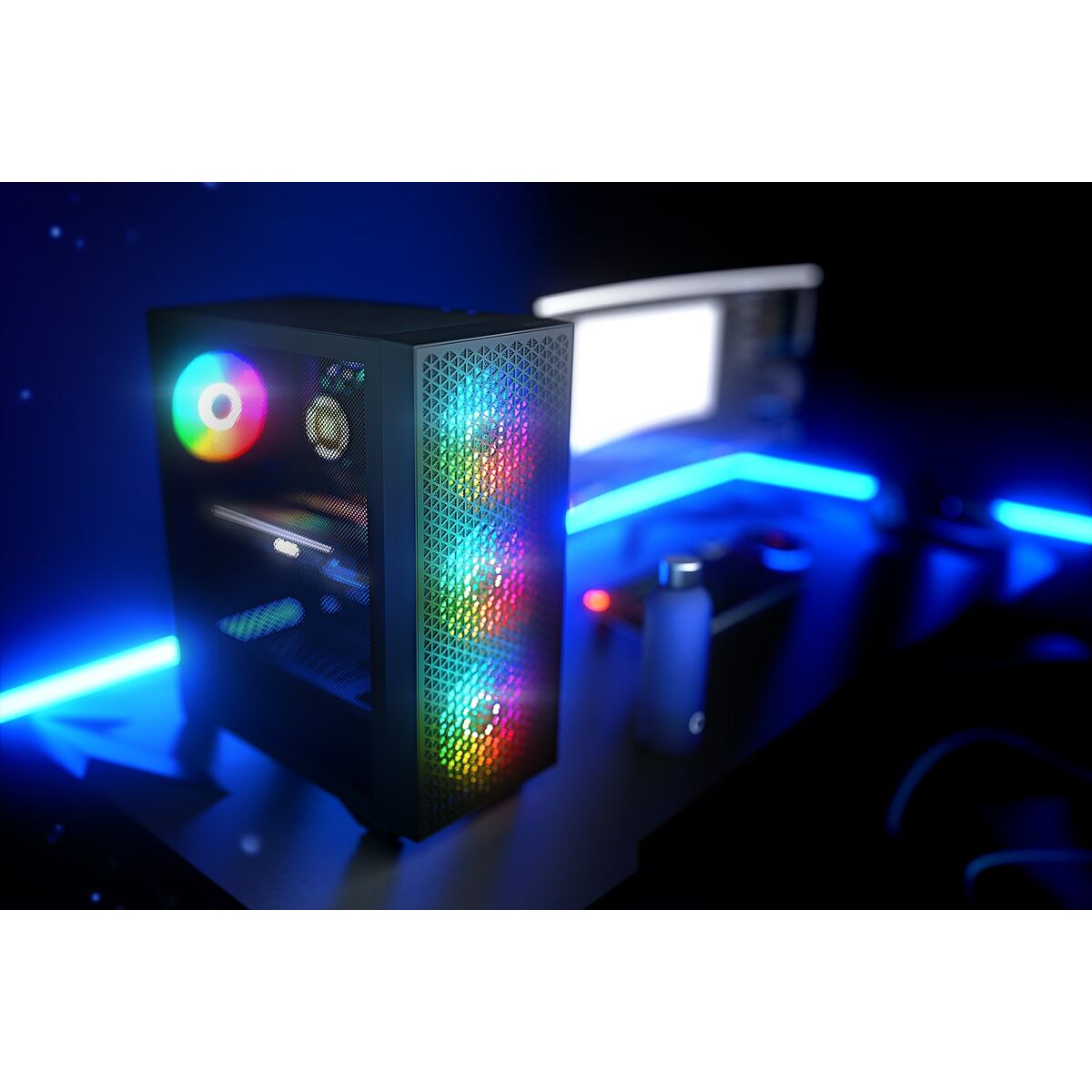 Caja Semitorre ATX Logic AT-DART-PRO-ARGB-10 Negro