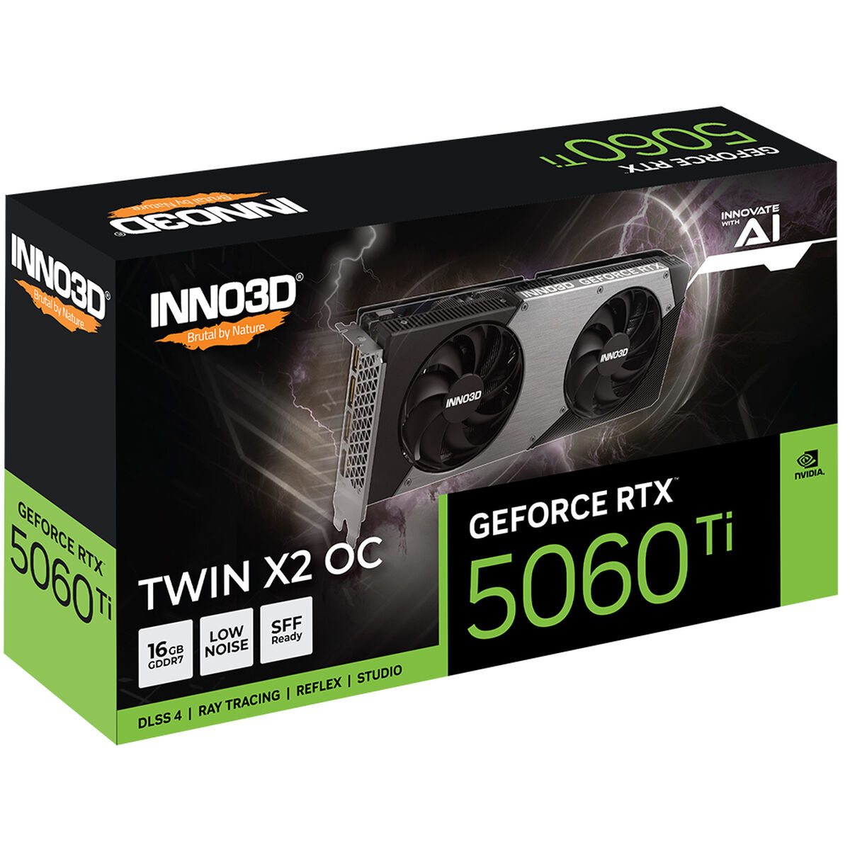Tarjeta Gráfica INNO3D N506T2-16D7X-191073N geforce rtx 5060 ti 16 GB GDDR7
