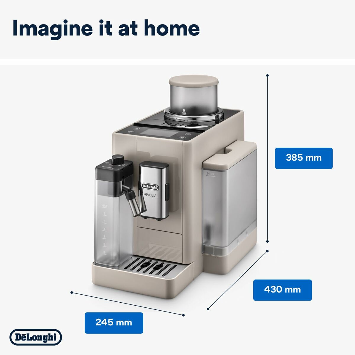 Cafetera Superautomática DeLonghi EXAM 440.55.BG Negro Plateado 1450 W 19 bar 1,2 L