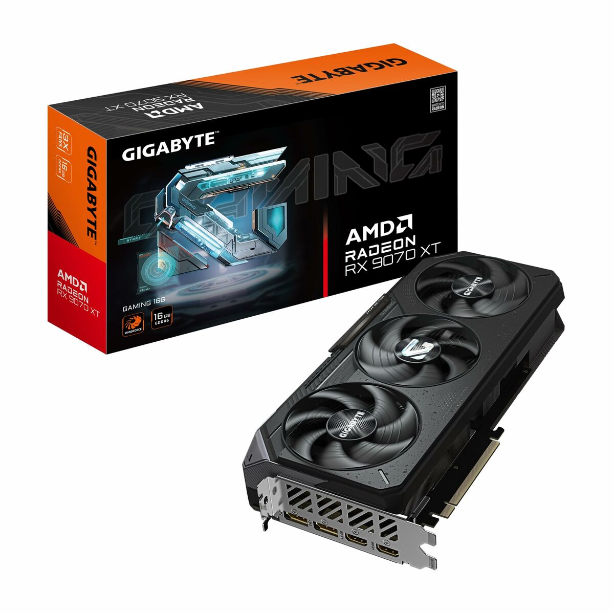 Tarjeta Gráfica Gigabyte GV-R9070XTGAMING-16GD radeon rx 9070 xt 16 GB GDDR6