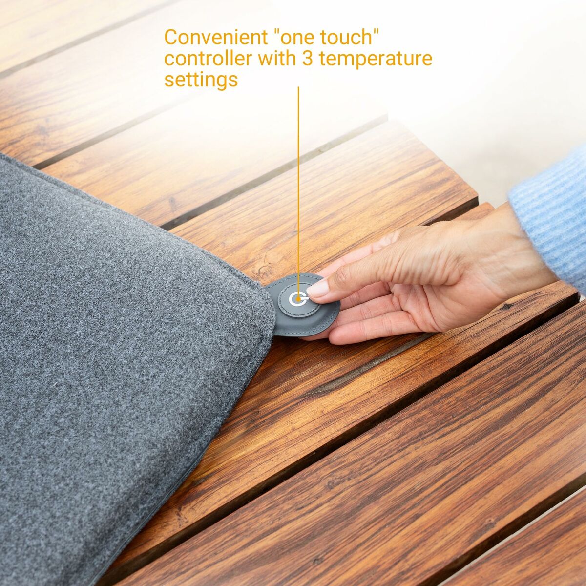 Manta Eléctrica Medisana 60276 Gris Poliéster Fieltro