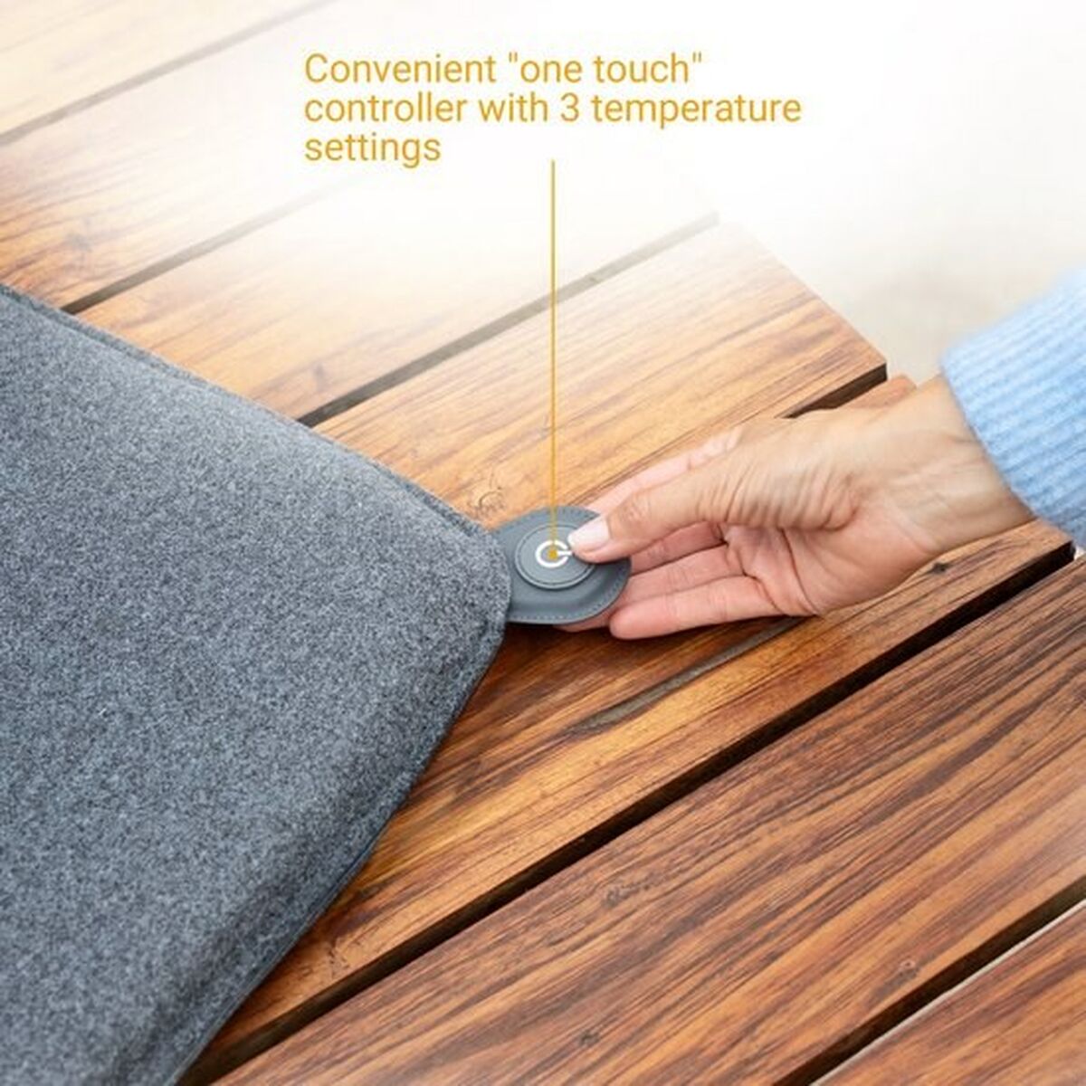 Manta Eléctrica Medisana 60276 Gris Poliéster Fieltro