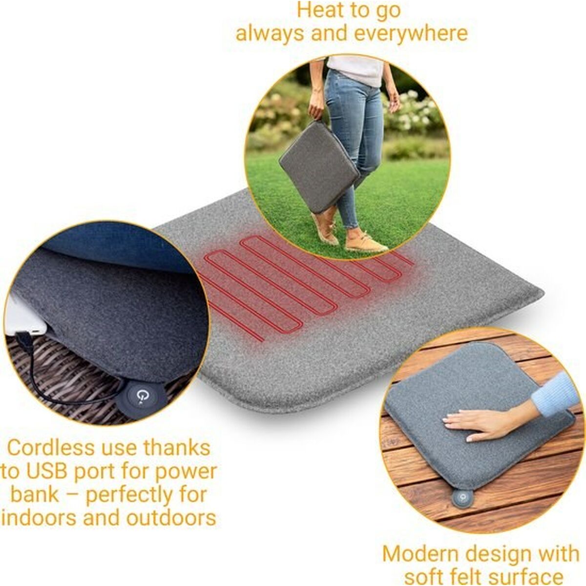 Manta Eléctrica Medisana 60276 Gris Poliéster Fieltro