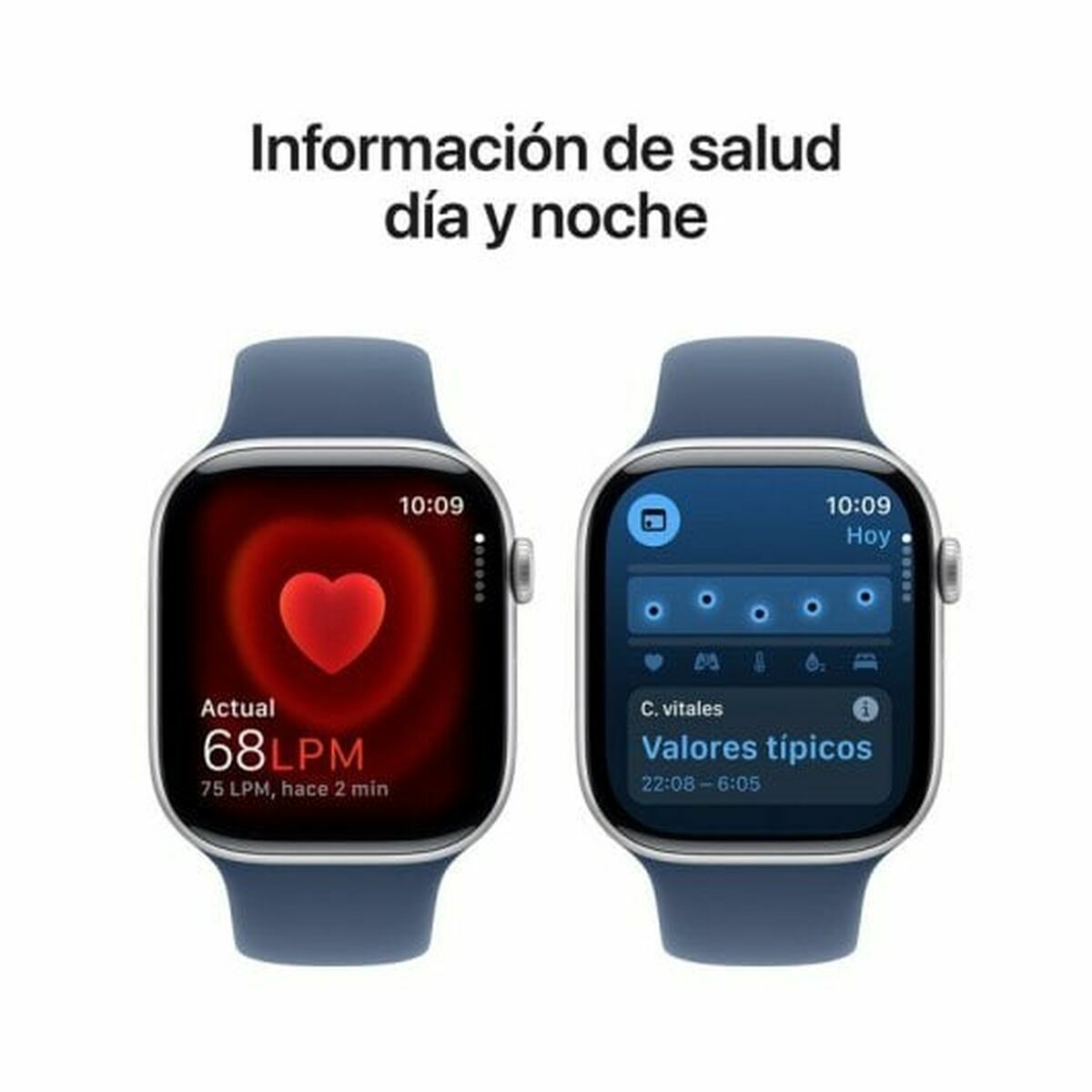 Reloj Hombre Apple MWWL3QL/A Azul Plateado