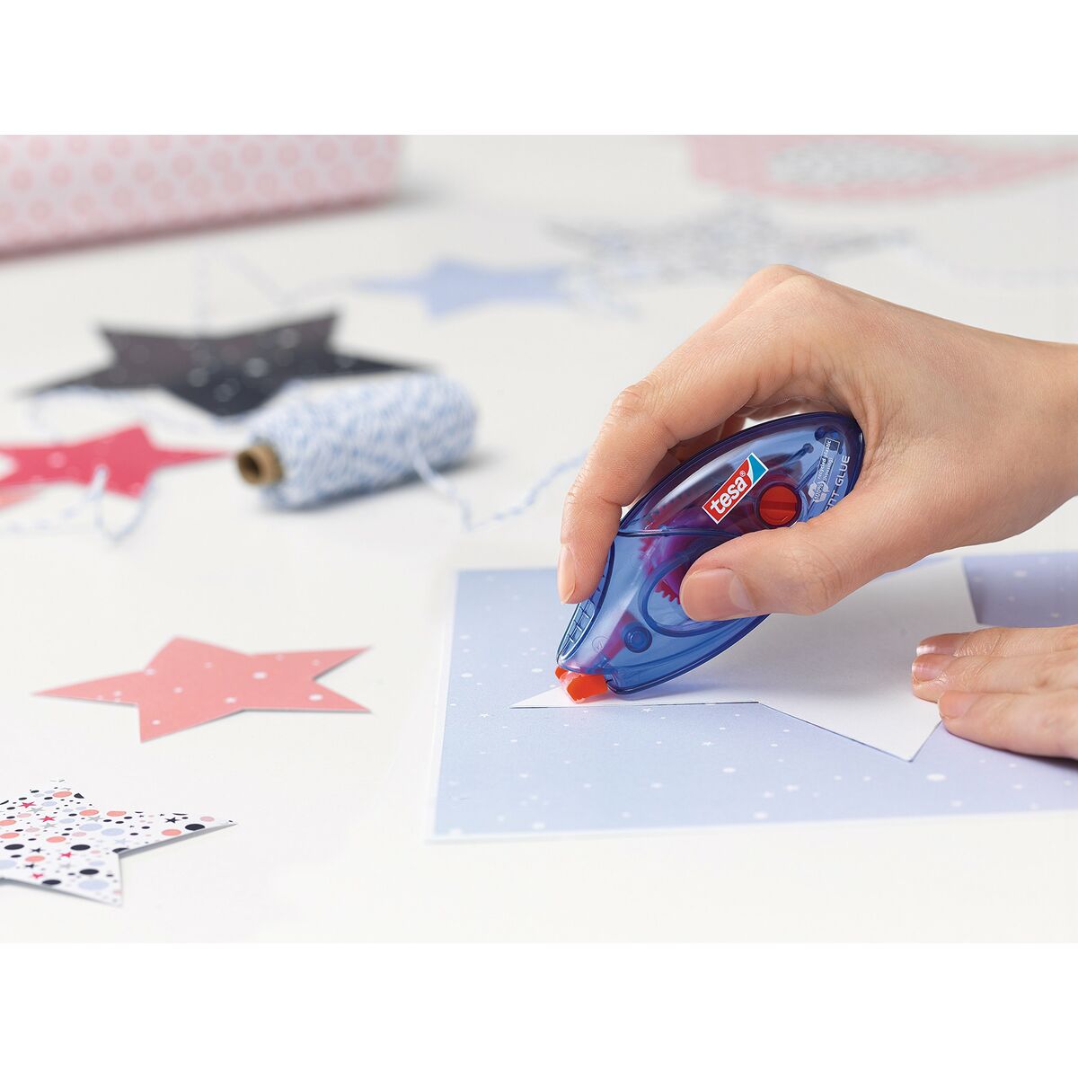 Pegamento TESA 59090-00005-03 Azul Transparente Incoloro Plástico Goma de borrar