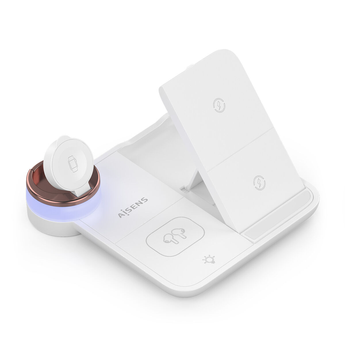 Cargador Inalámbrico Aisens ASCH-15W4WC061-W 15 W Blanco