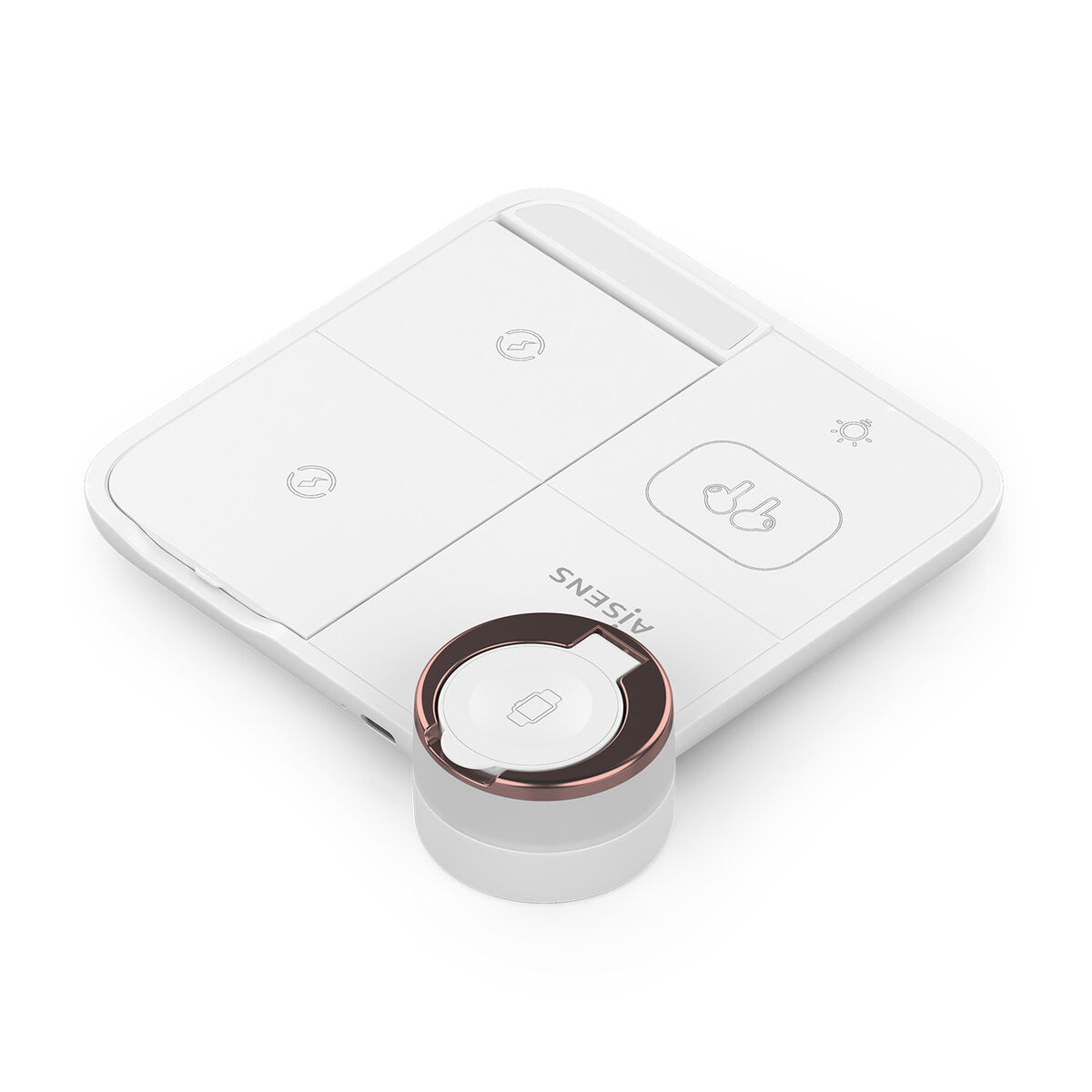 Cargador Inalámbrico Aisens ASCH-15W4WC061-W 15 W Blanco