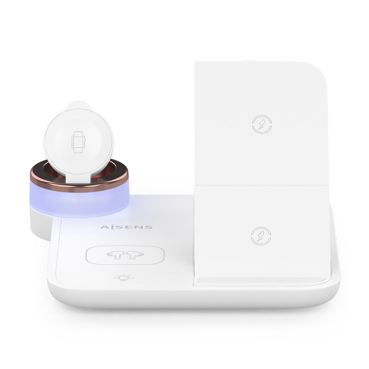 Cargador Inalámbrico Aisens ASCH-15W4WC061-W 15 W Blanco