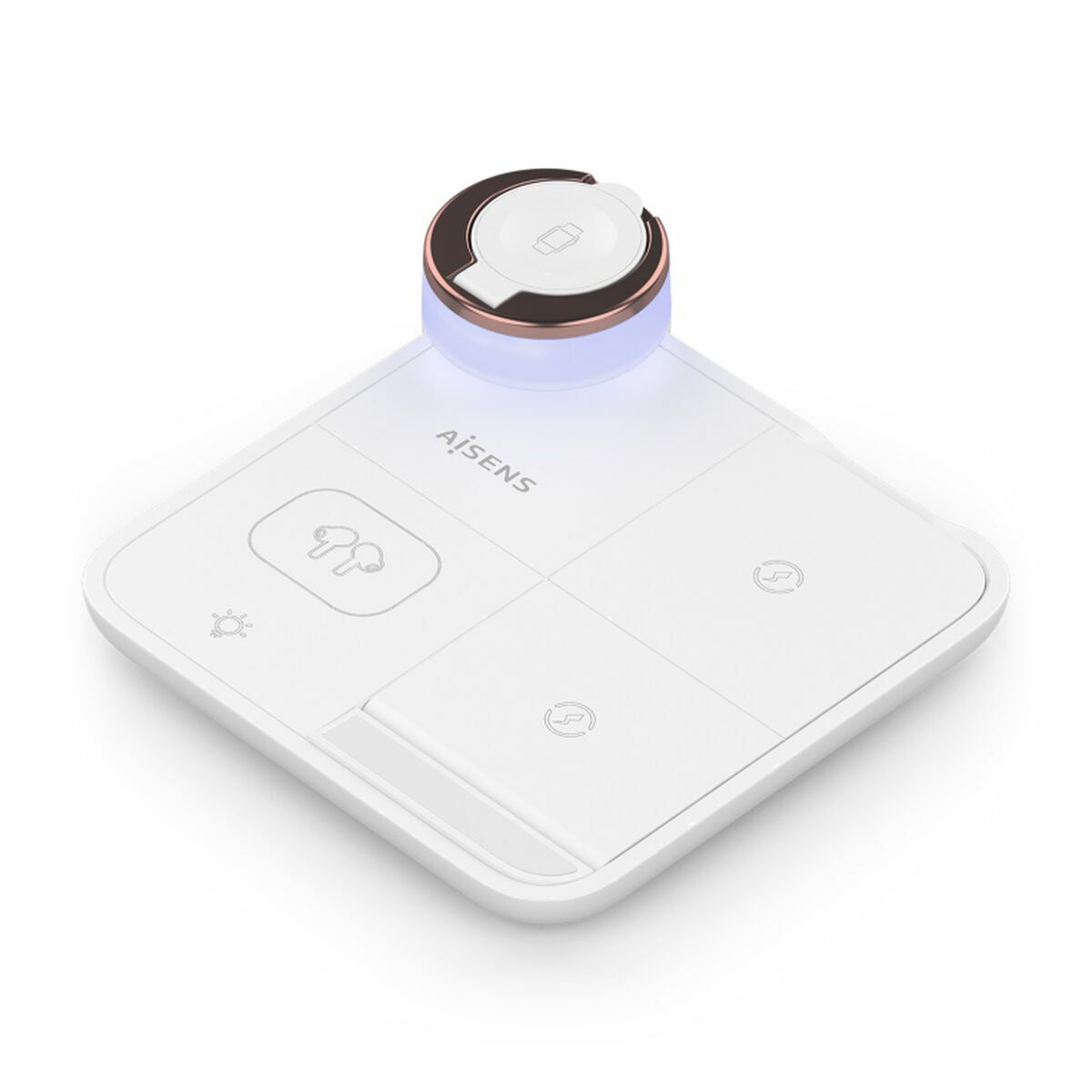 Cargador Inalámbrico Aisens ASCH-15W4WC061-W 15 W Blanco