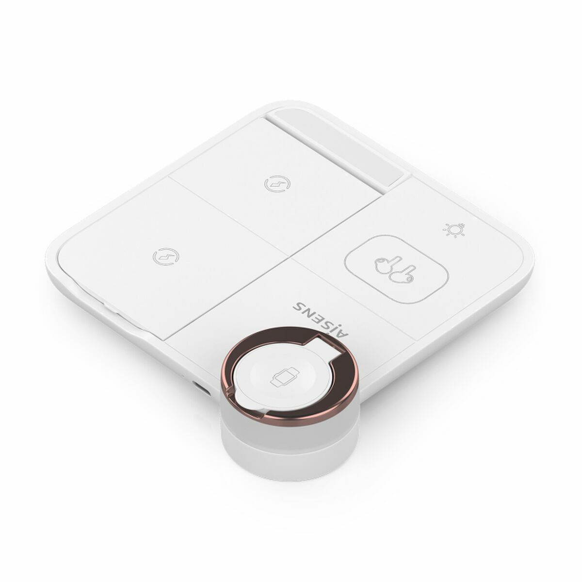 Cargador Inalámbrico Aisens ASCH-15W4WC061-W 15 W Blanco