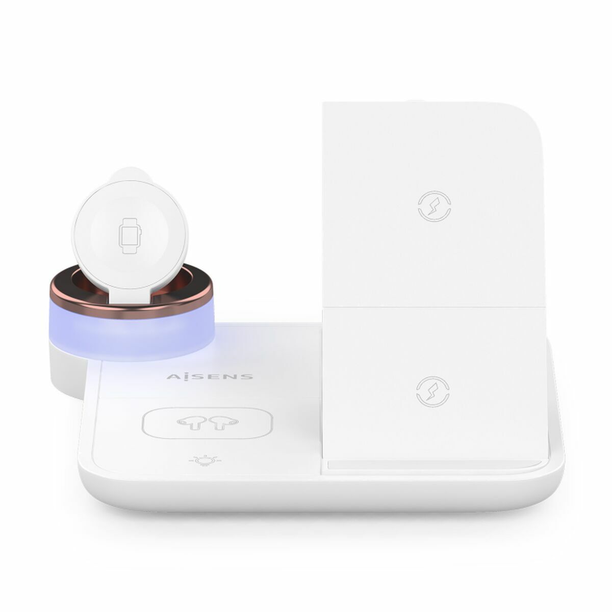 Cargador Inalámbrico Aisens ASCH-15W4WC061-W 15 W Blanco