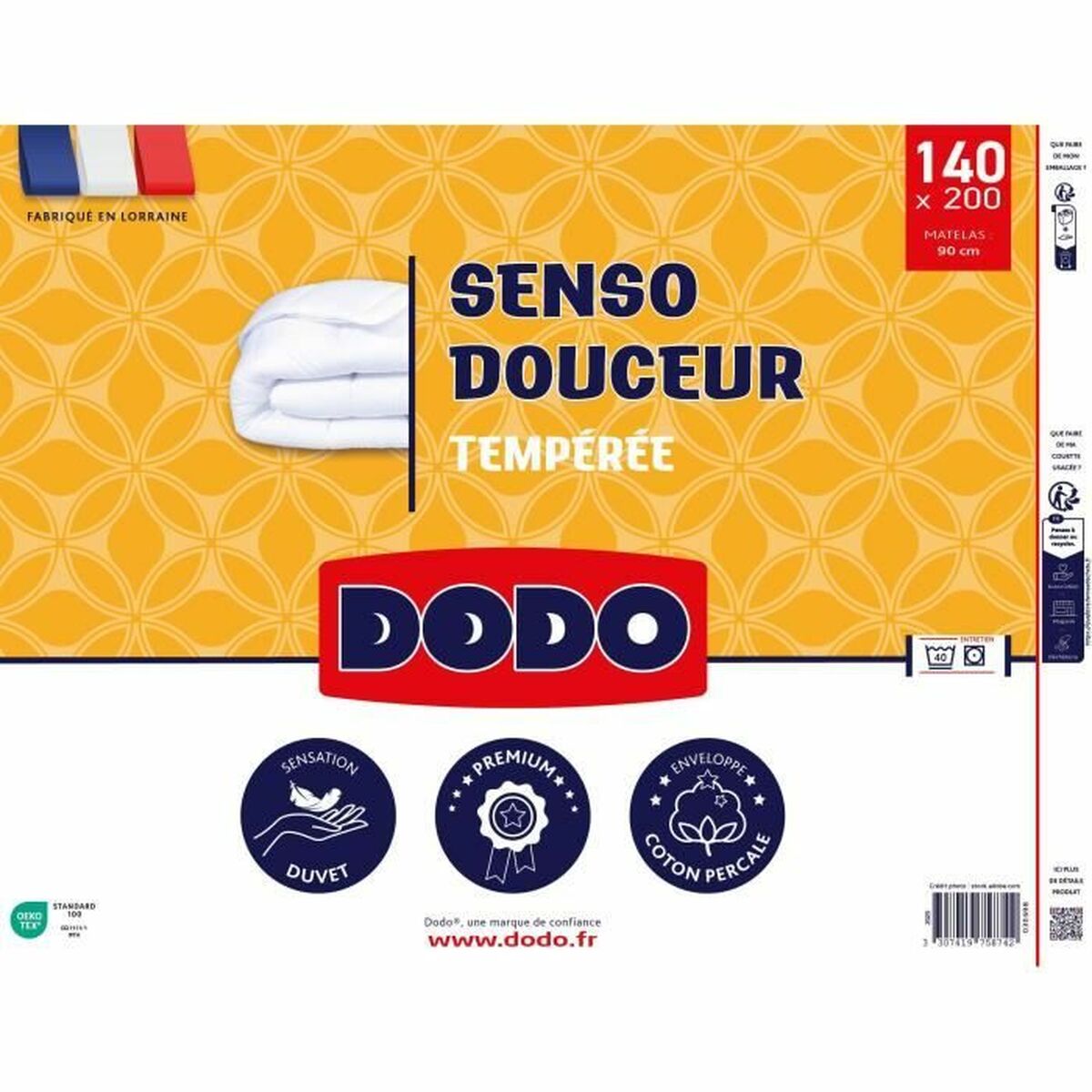 Relleno Nórdico DODO SENSO DOUCEUR Blanco 350 g/m² 140 x 200 cm