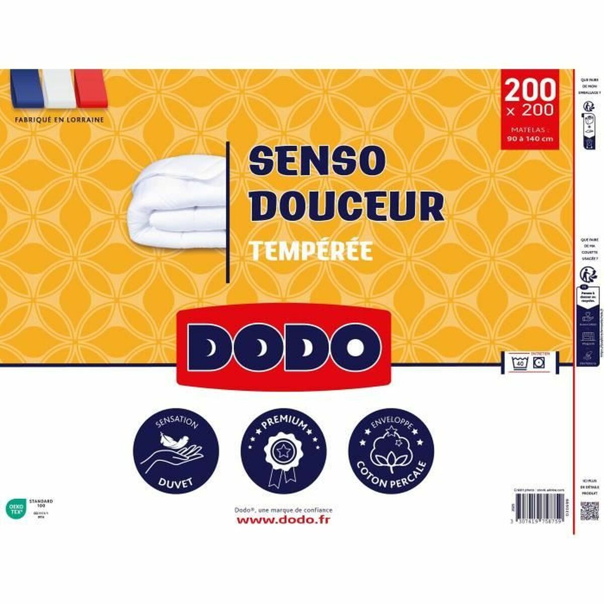 Relleno Nórdico DODO SENSO DOUCEUR Blanco 350 g/m² 200 x 200 cm