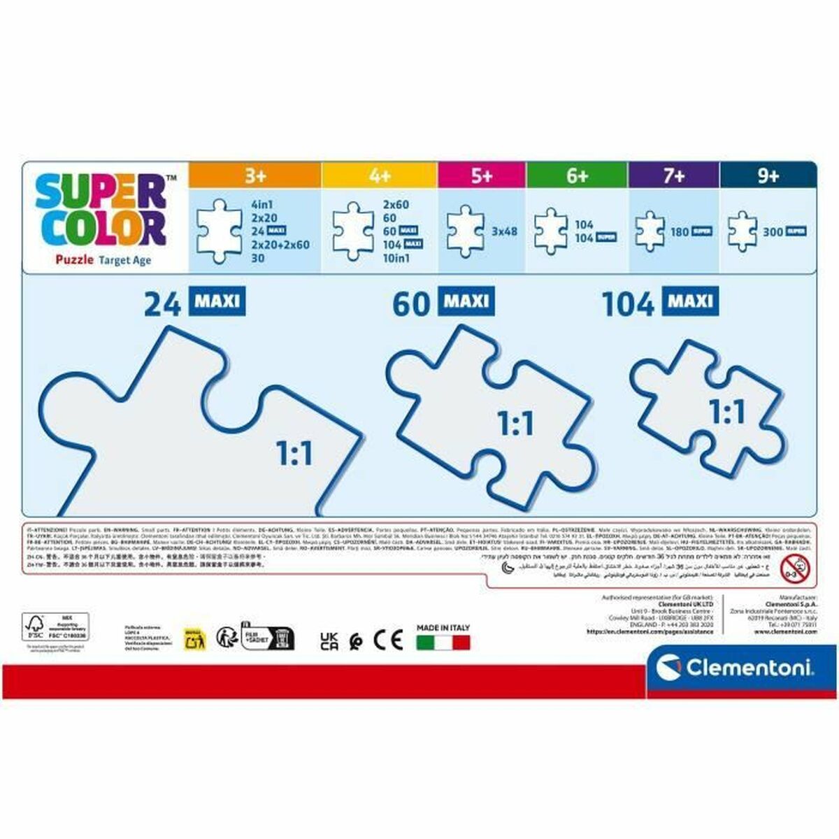 Puzzle Clementoni Maxi - Iron Man and his awesome friends 62 x 42 cm 24 Piezas