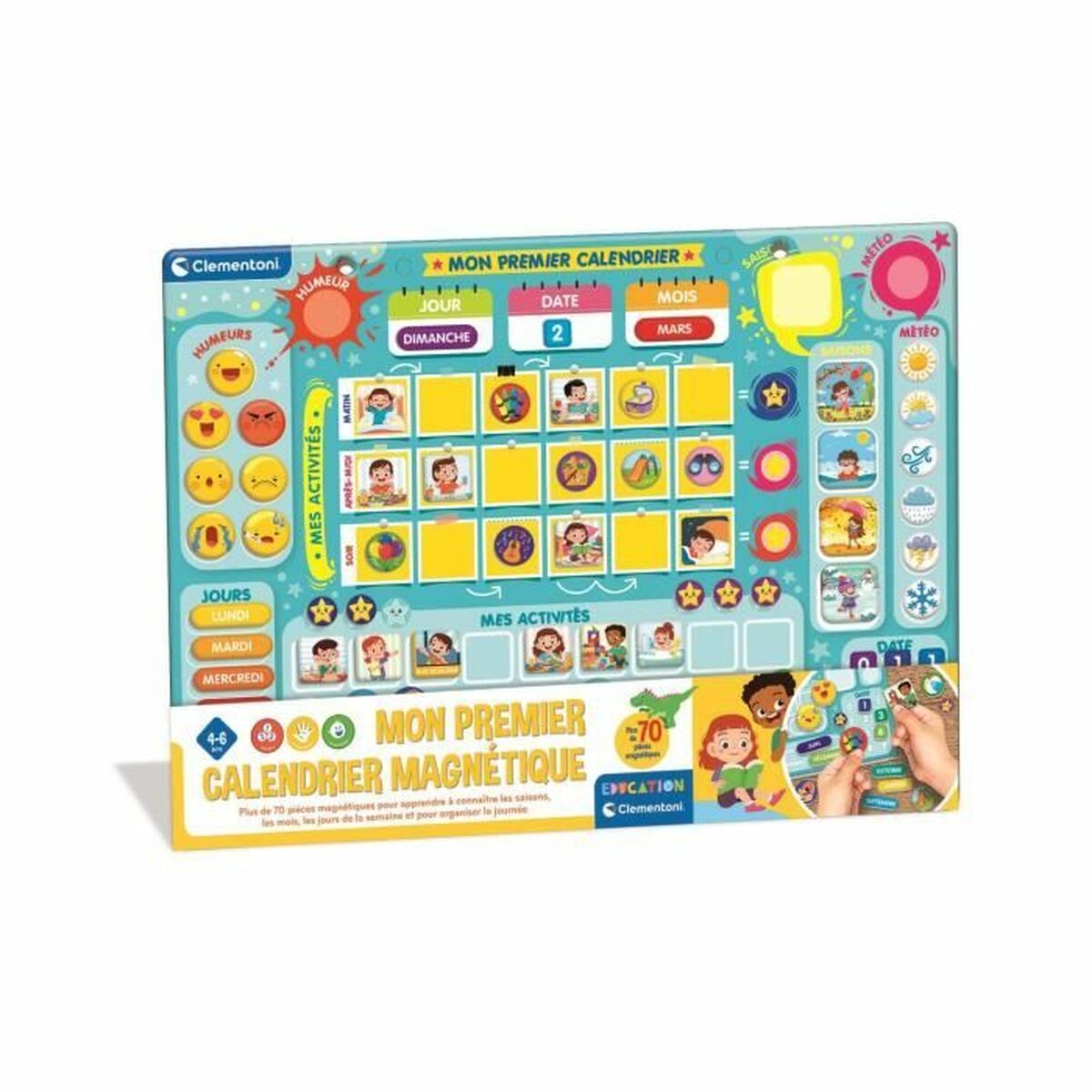 Calendario Clementoni Magnético 70 piezas