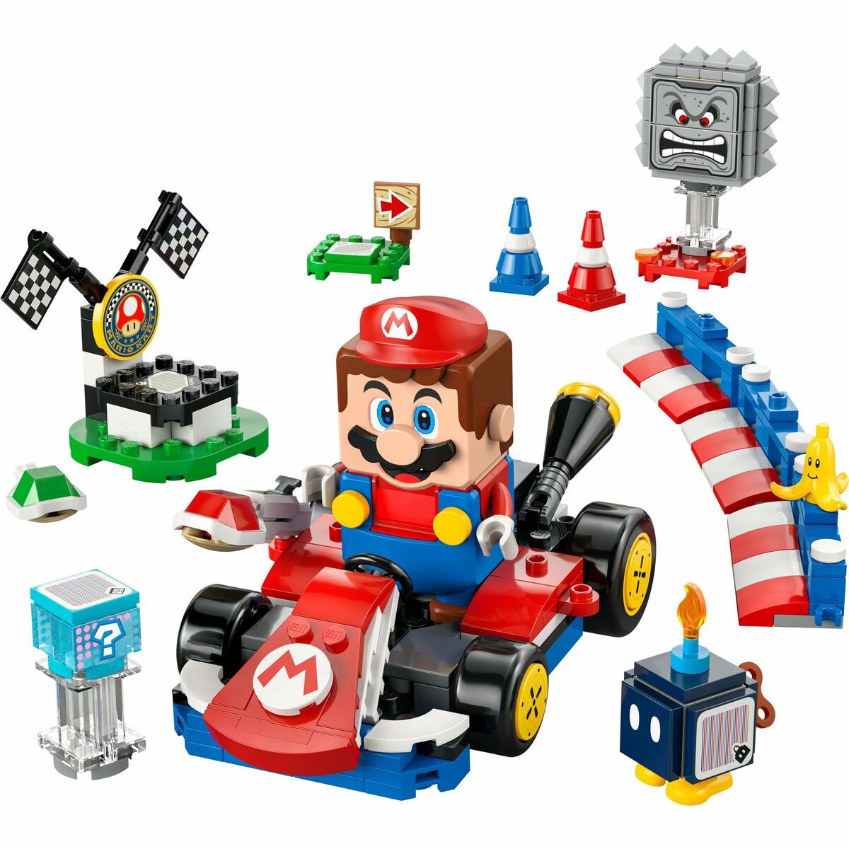 Juego de Construcción Lego 72043 Interactive LEGO Mario and Standard Kart 278 Piezas