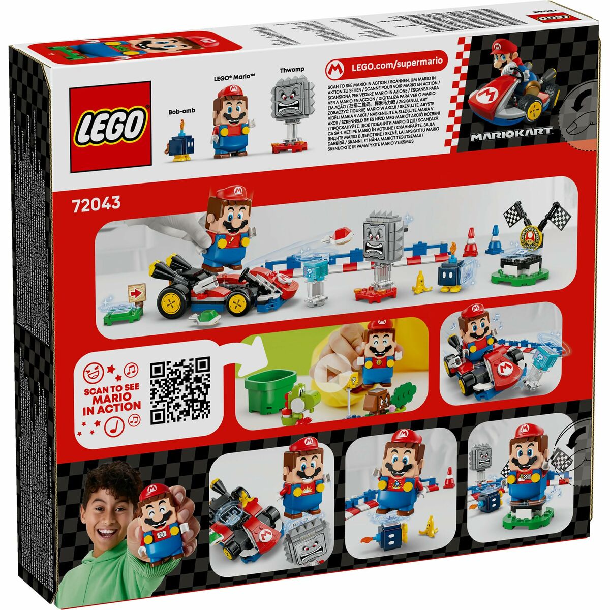 Juego de Construcción Lego 72043 Interactive LEGO Mario and Standard Kart 278 Piezas