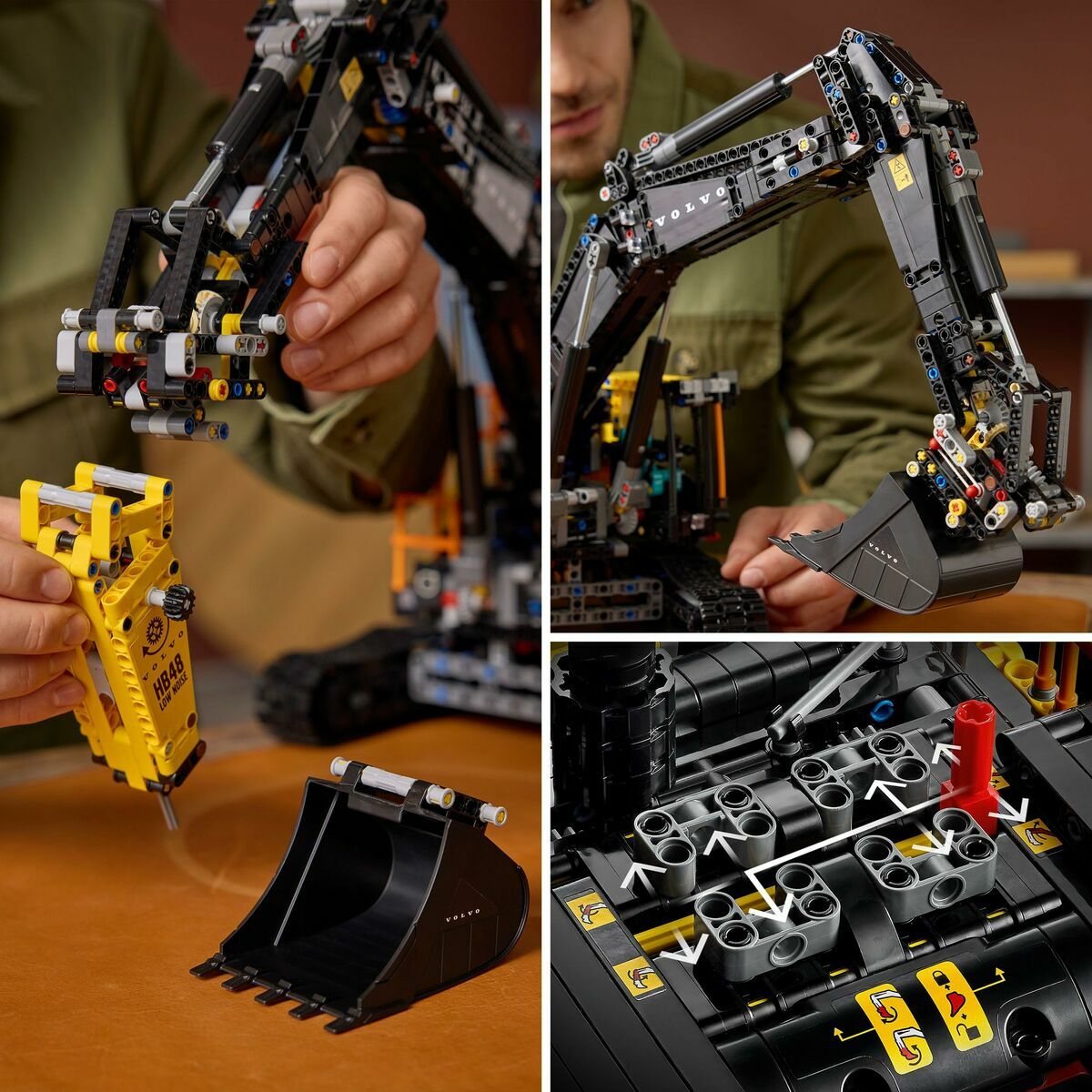Juego de Construcción Lego 42215 Volvo EC500 Hybrid Excavator 2359 Piezas