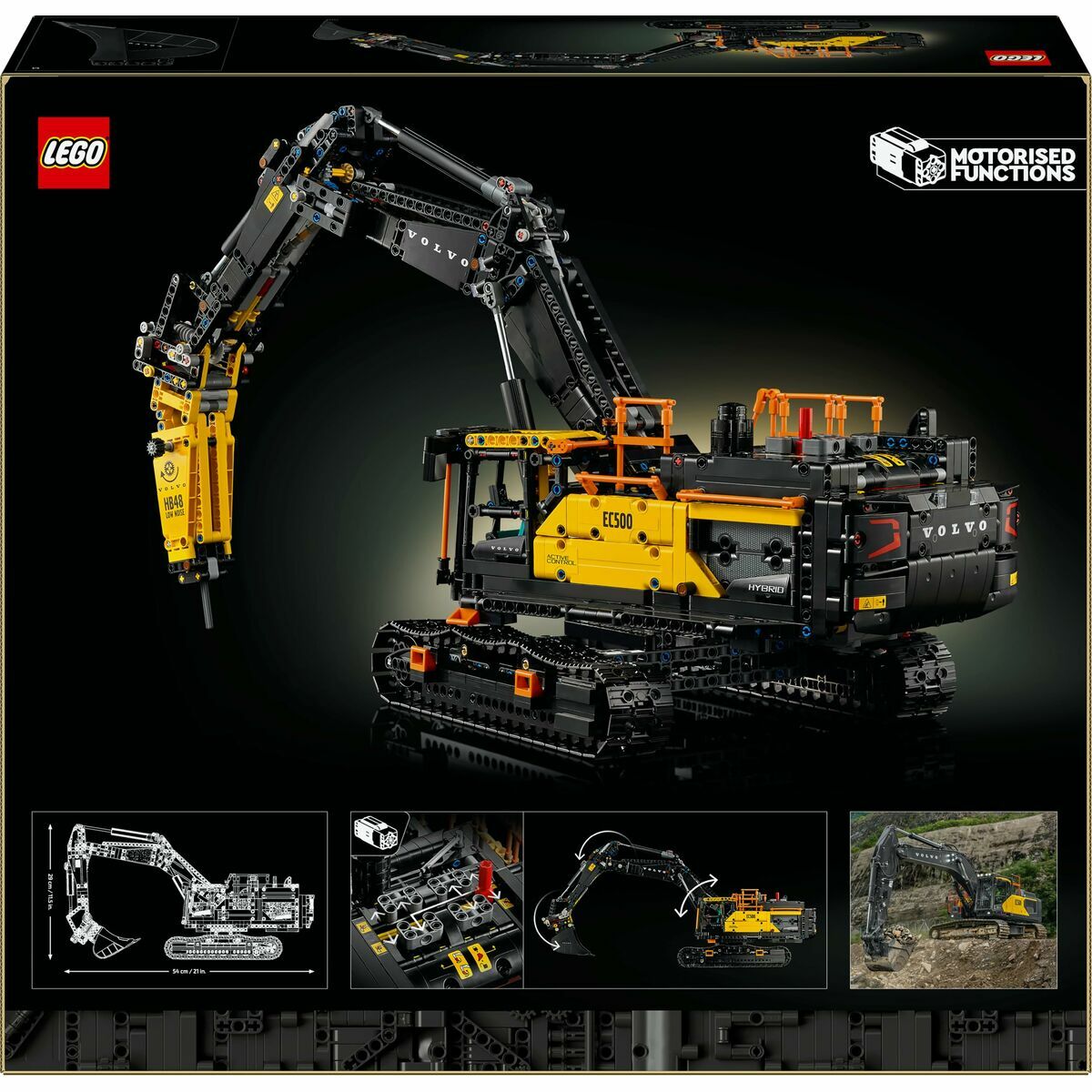 Juego de Construcción Lego 42215 Volvo EC500 Hybrid Excavator 2359 Piezas