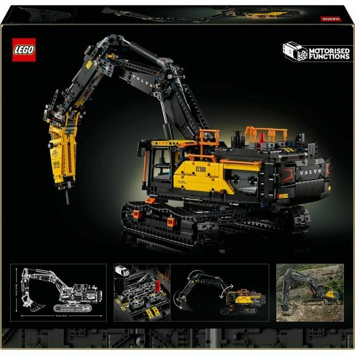 Juego de Construcción Lego 42215 Volvo EC500 Hybrid Excavator 2359 Piezas