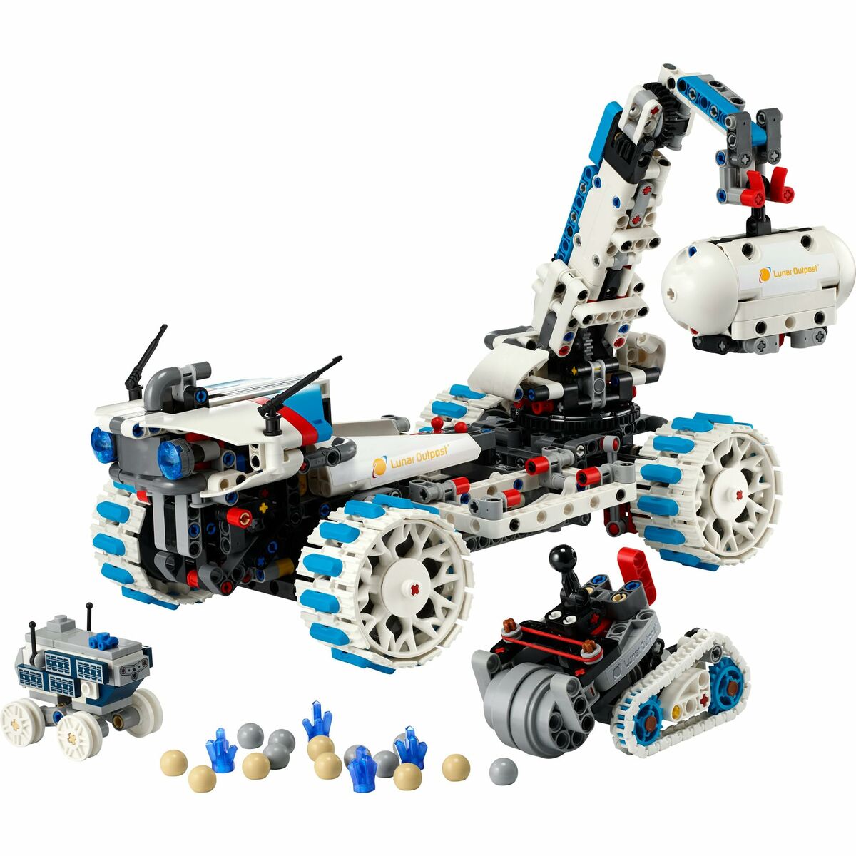 Juego de Construcción Lego 42211 Lunar Outpost Moon Rover Space Vehicle 1082 Piezas