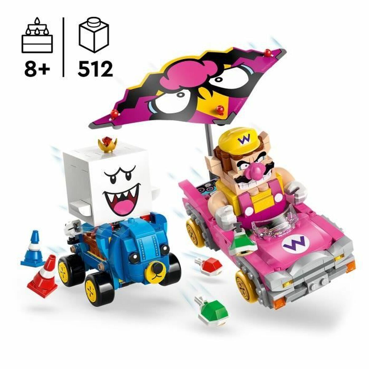 Juego de Construcción Lego 72038 Wario and King Boo 512 Piezas