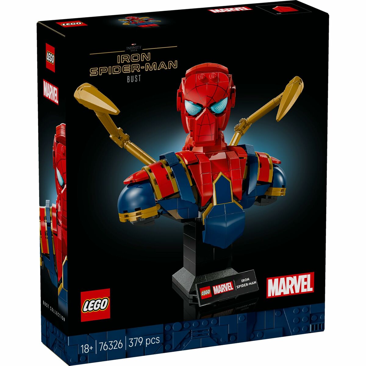 Juego de Construcción Lego 76326 Iron Spider-Man Bust 379 Piezas