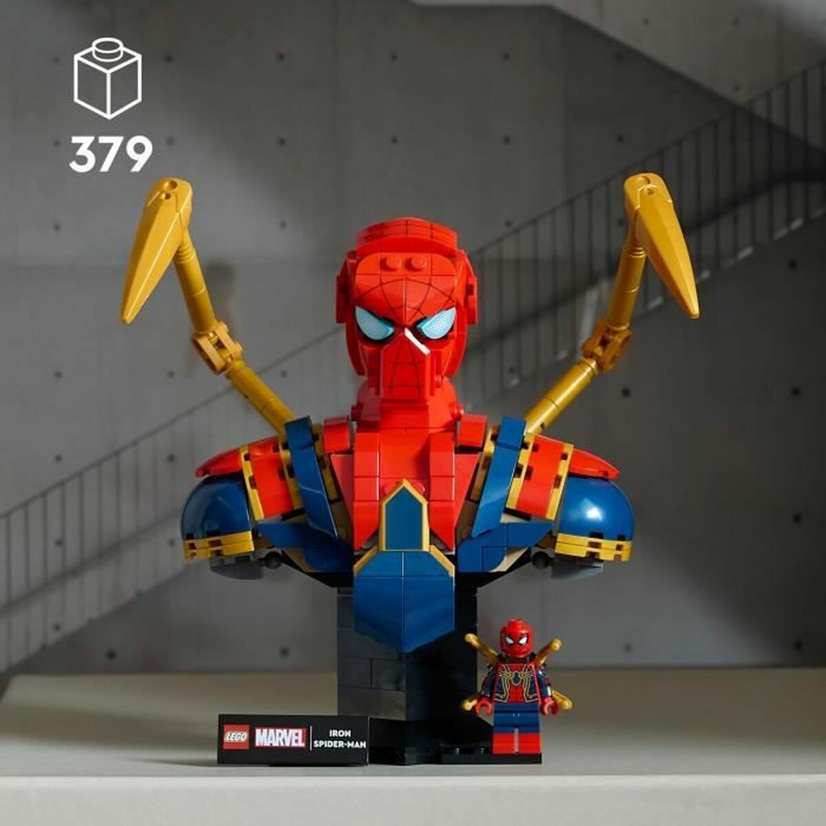 Juego de Construcción Lego 76326 Iron Spider-Man Bust 379 Piezas