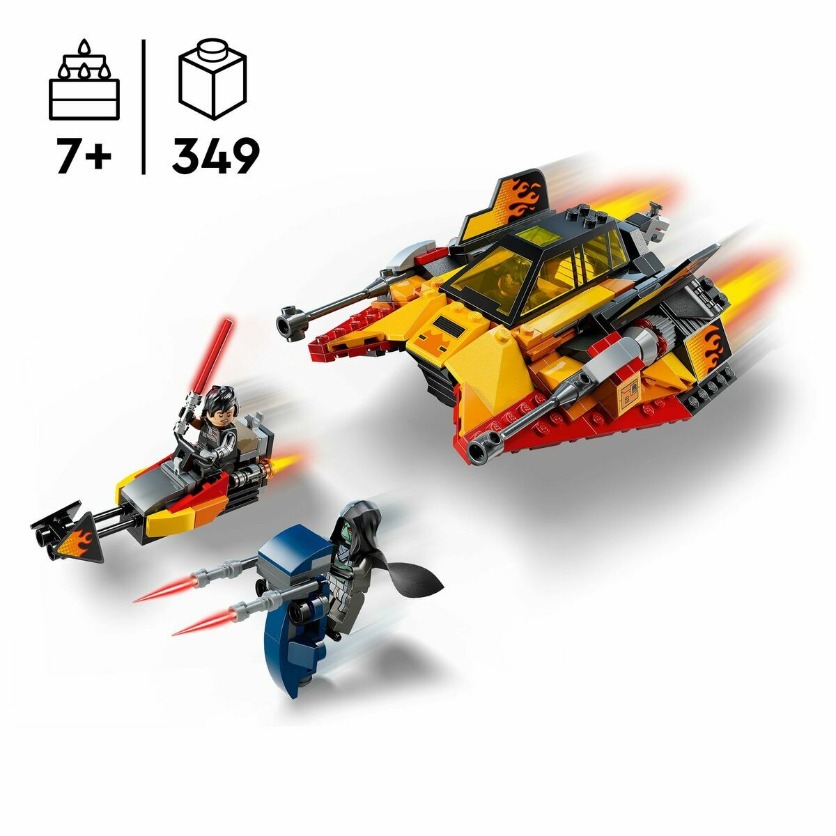 Juego de Construcción Lego 75414 The Force Burner Snowspeeder 349 Piezas