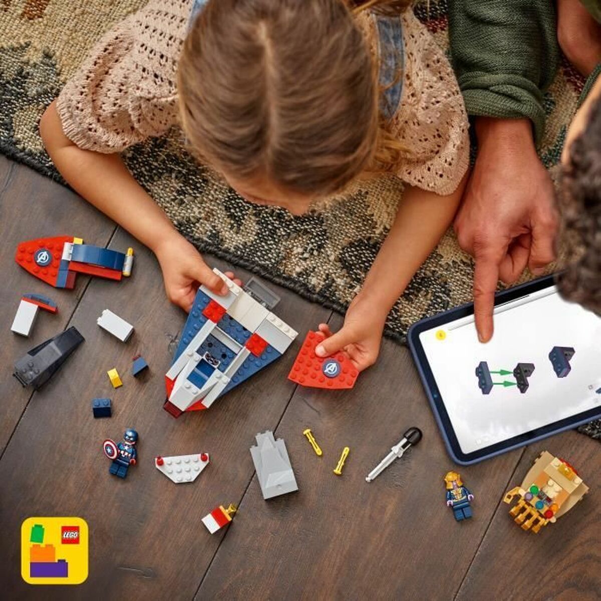 Juego de Construcción Lego 76319 Captain America VS Thanos 107 Piezas